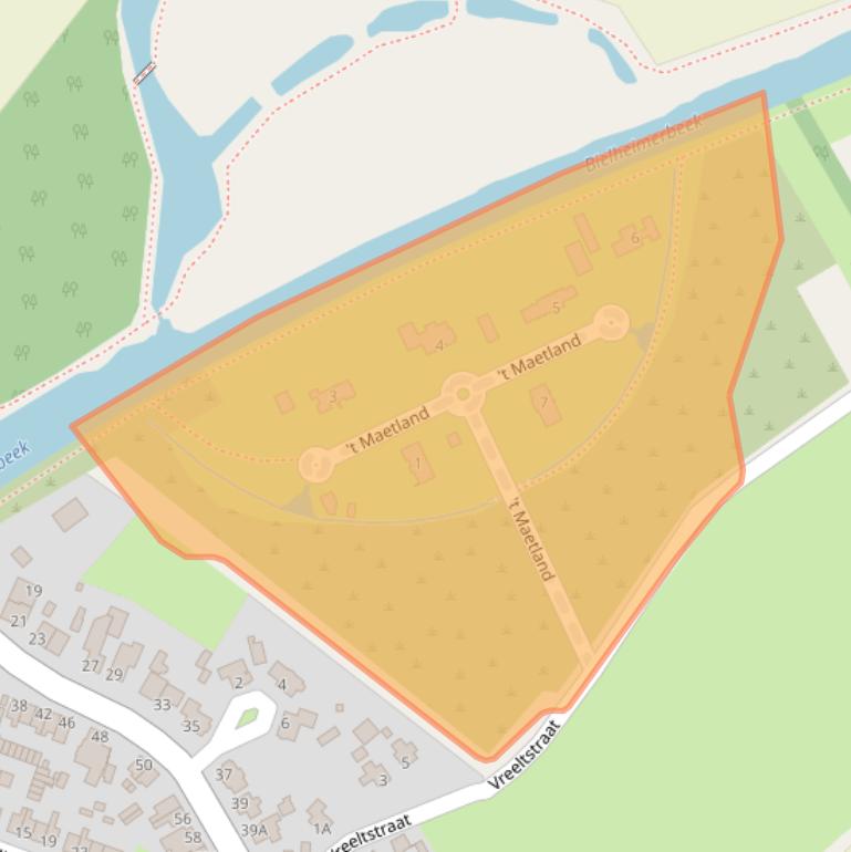 Kaart van postcodegebied 7011JW.