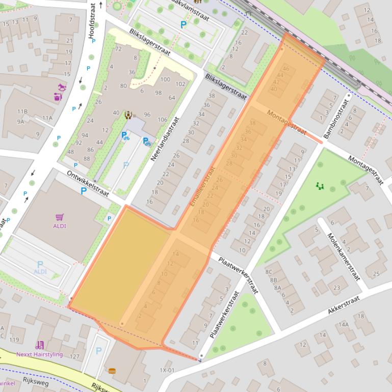 Kaart van postcodegebied 7011MH.