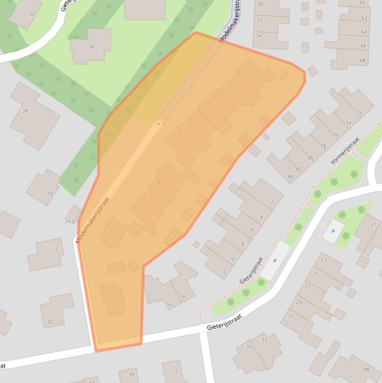 Kaart van postcodegebied 7011VG.