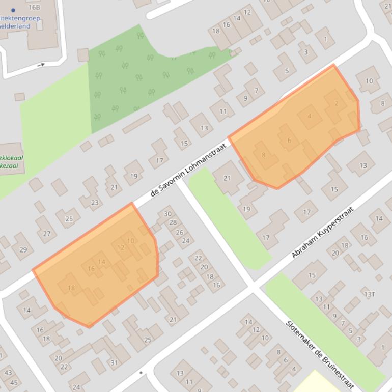 Kaart van postcodegebied 7021AP.