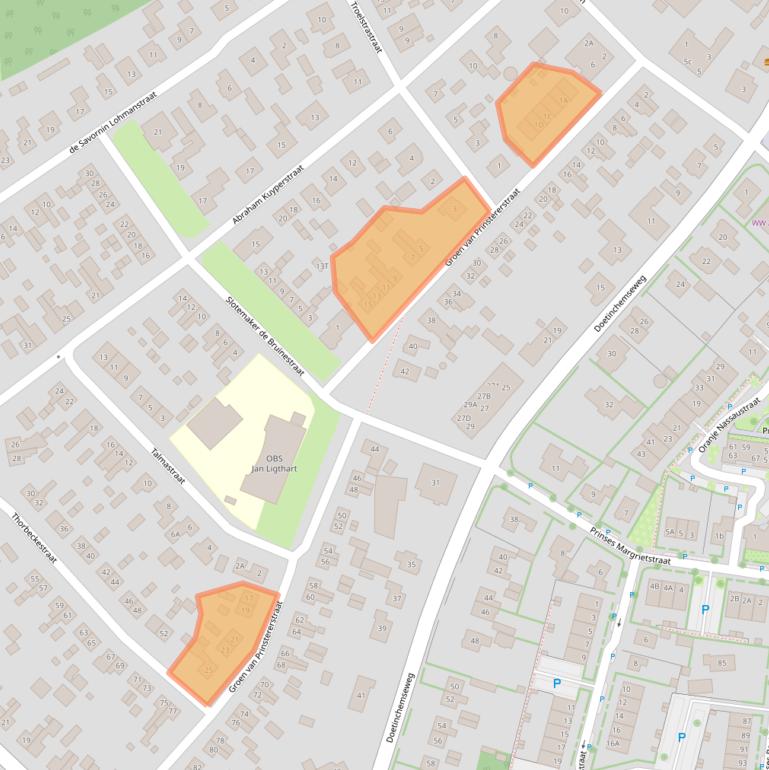 Kaart van postcodegebied 7021BG.