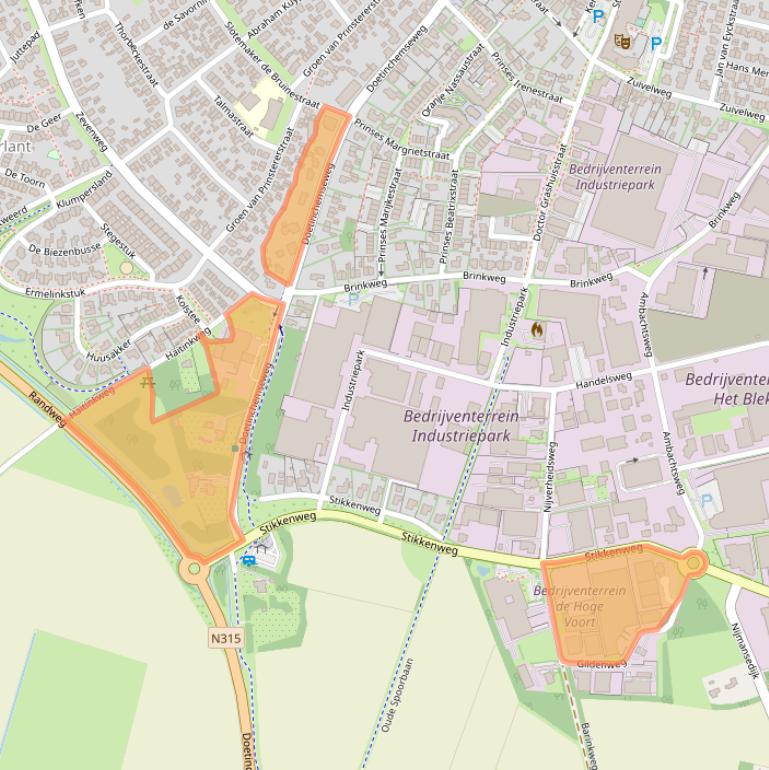 Kaart van postcodegebied 7021BR.