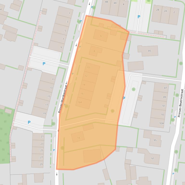 Kaart van postcodegebied 7021CB.