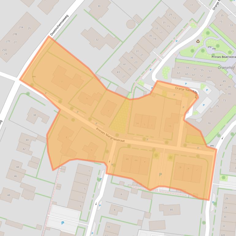 Kaart van postcodegebied 7021CC.