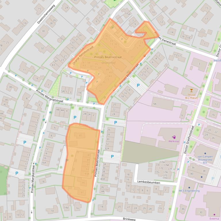 Kaart van postcodegebied 7021CD.