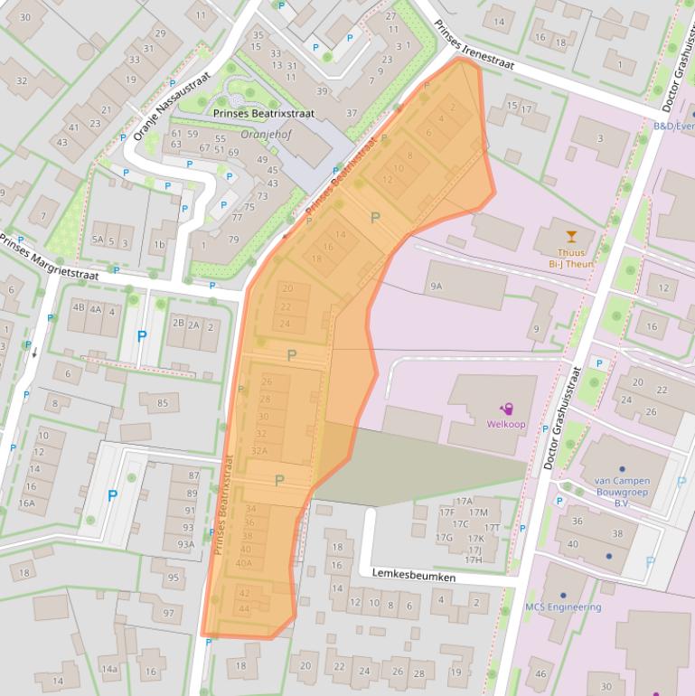 Kaart van postcodegebied 7021CE.