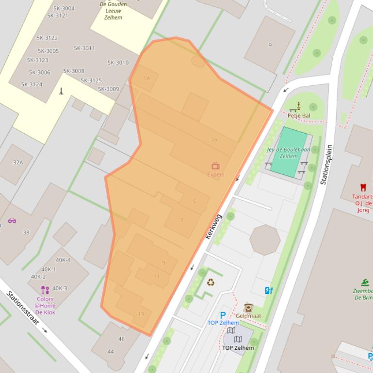 Kaart van postcodegebied 7021CM.