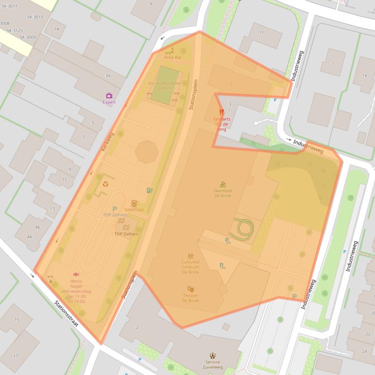 Kaart van postcodegebied 7021CN.