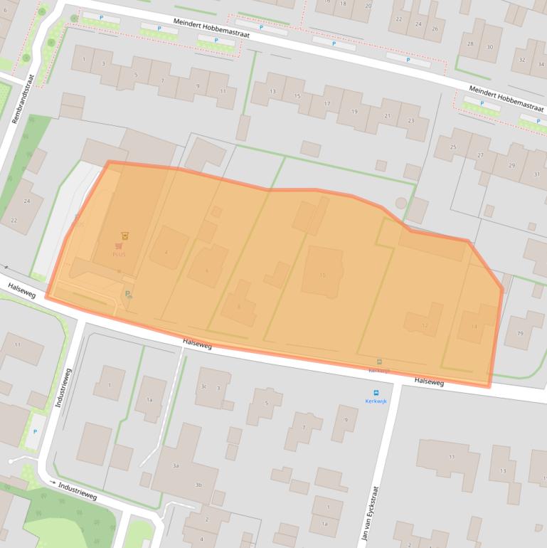 Kaart van postcodegebied 7021CZ.