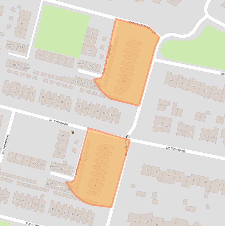 Kaart van postcodegebied 7021DB.