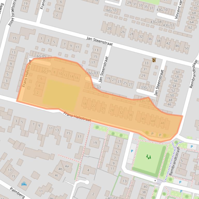 Kaart van postcodegebied 7021DM.