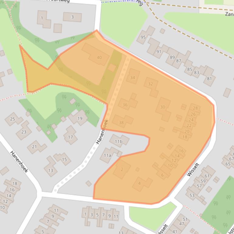Kaart van postcodegebied 7021EJ.