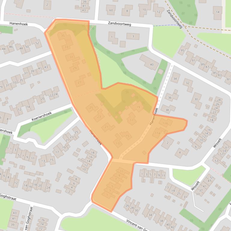 Kaart van postcodegebied 7021EL.