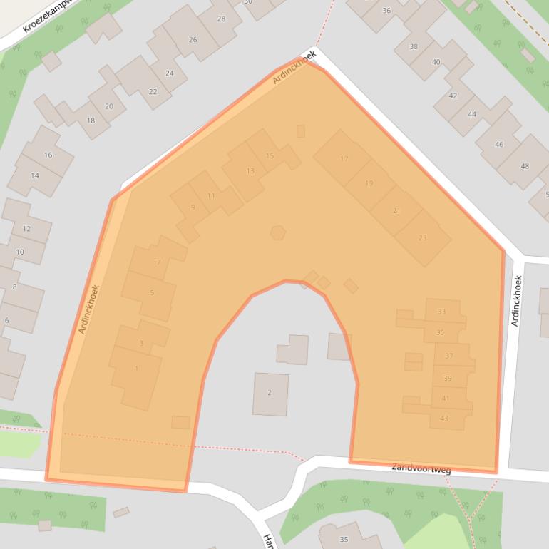 Kaart van postcodegebied 7021EX.