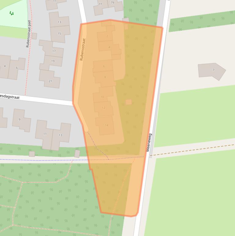 Kaart van postcodegebied 7021GD.