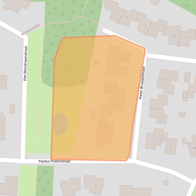 Kaart van postcodegebied 7021GL.