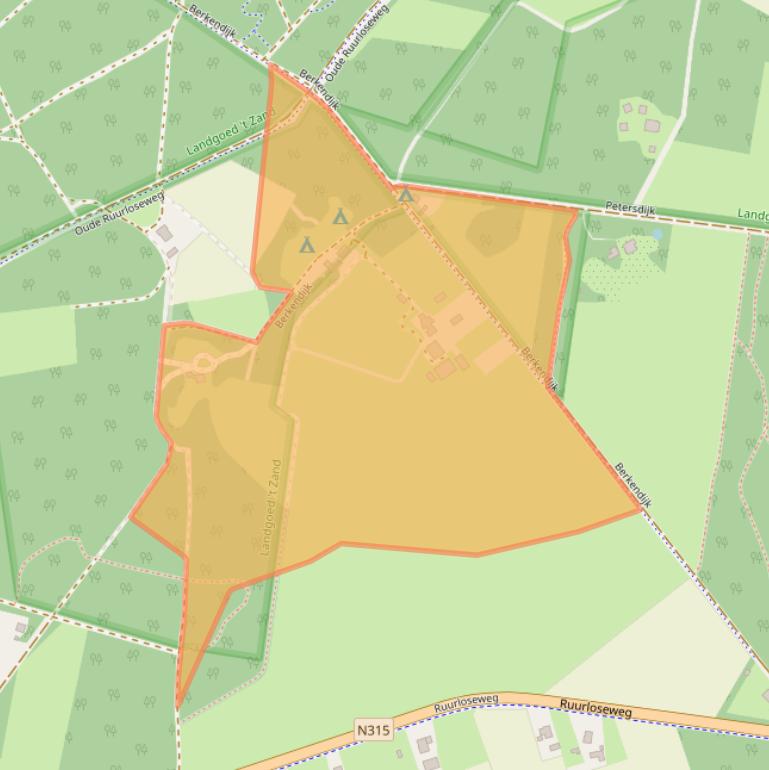 Kaart van postcodegebied 7021HE.