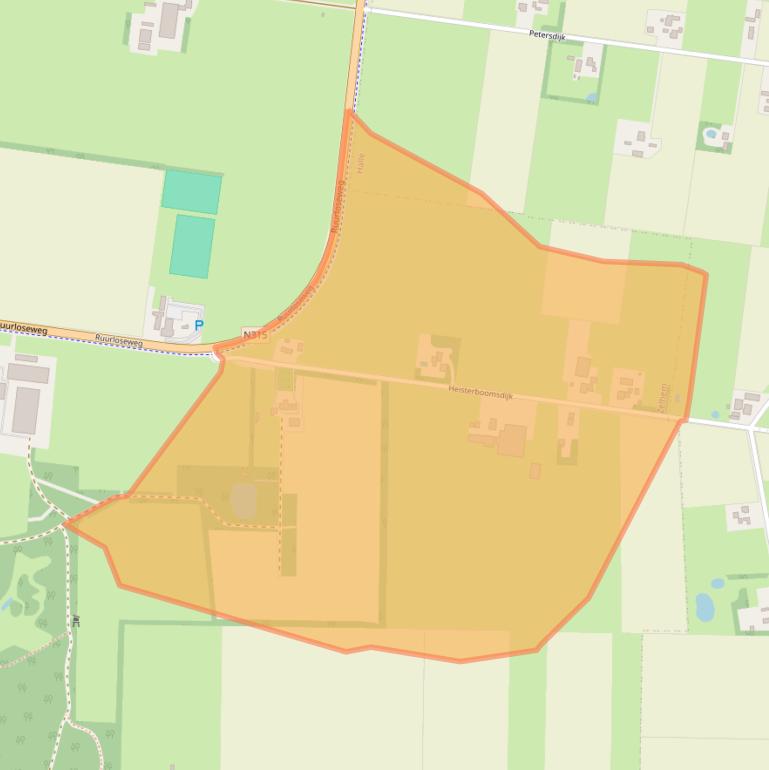 Kaart van postcodegebied 7021HG.