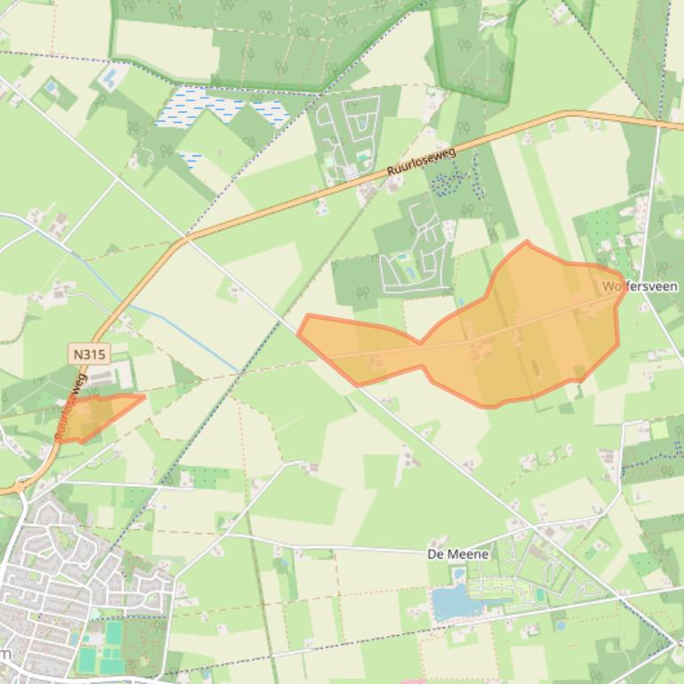 Kaart van postcodegebied 7021HK.