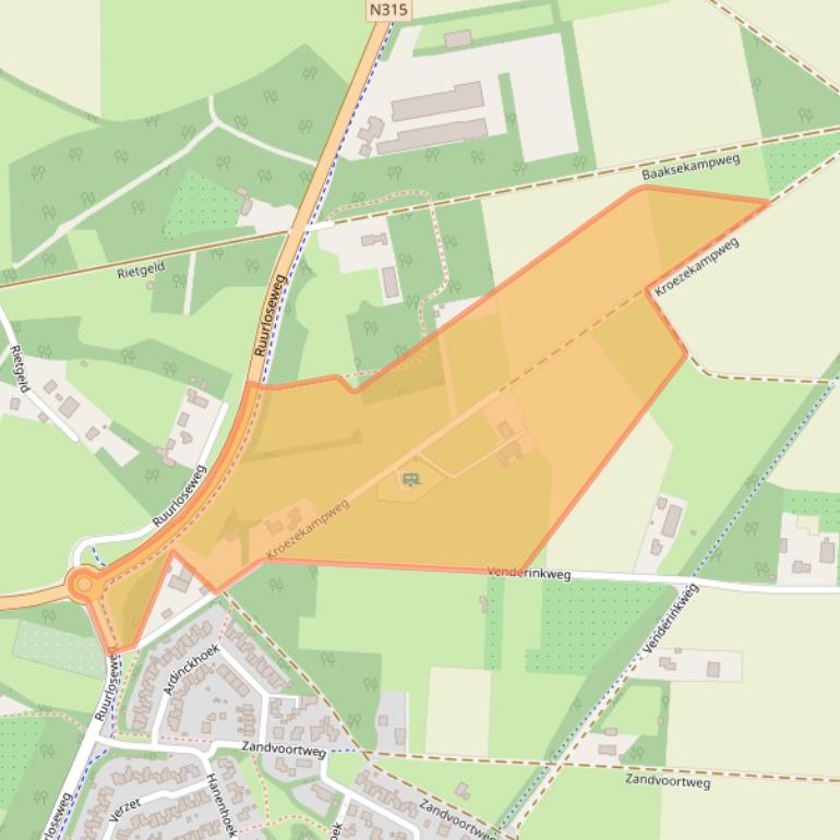 Kaart van postcodegebied 7021HL.