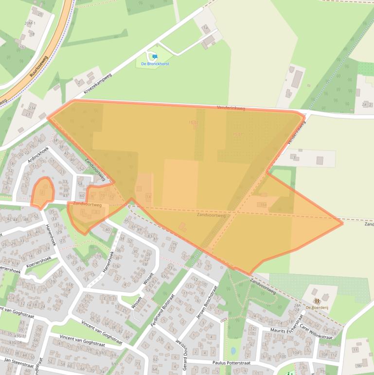 Kaart van postcodegebied 7021HM.