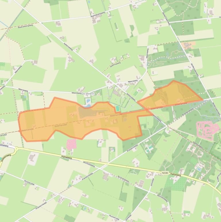 Kaart van postcodegebied 7021HT.