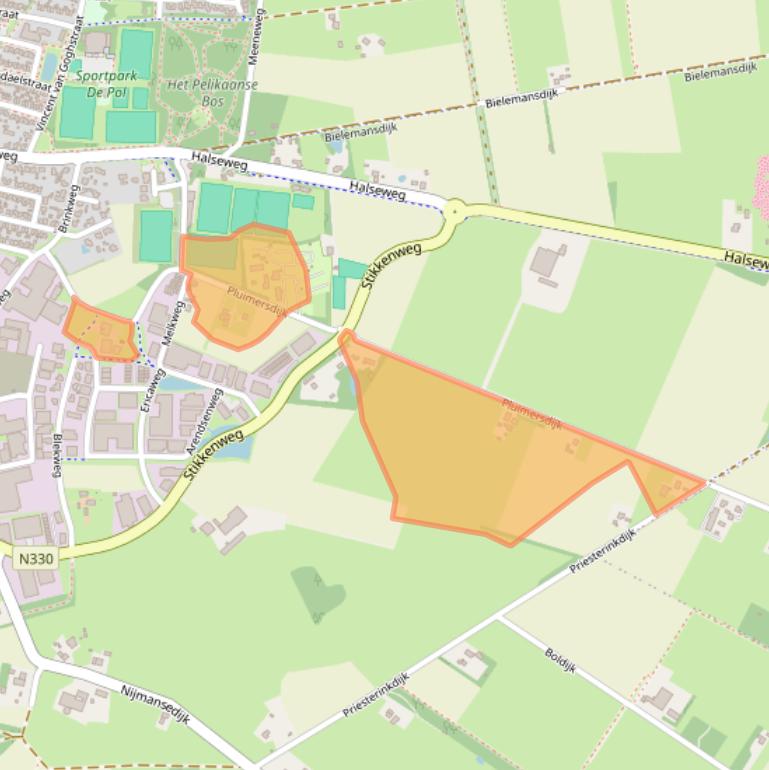 Kaart van postcodegebied 7021HW.