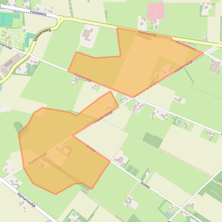 Kaart van postcodegebied 7021HZ.