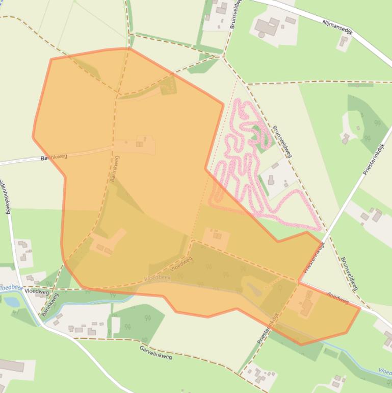 Kaart van postcodegebied 7021JG.