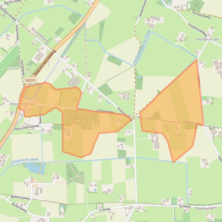 Kaart van postcodegebied 7021JM.