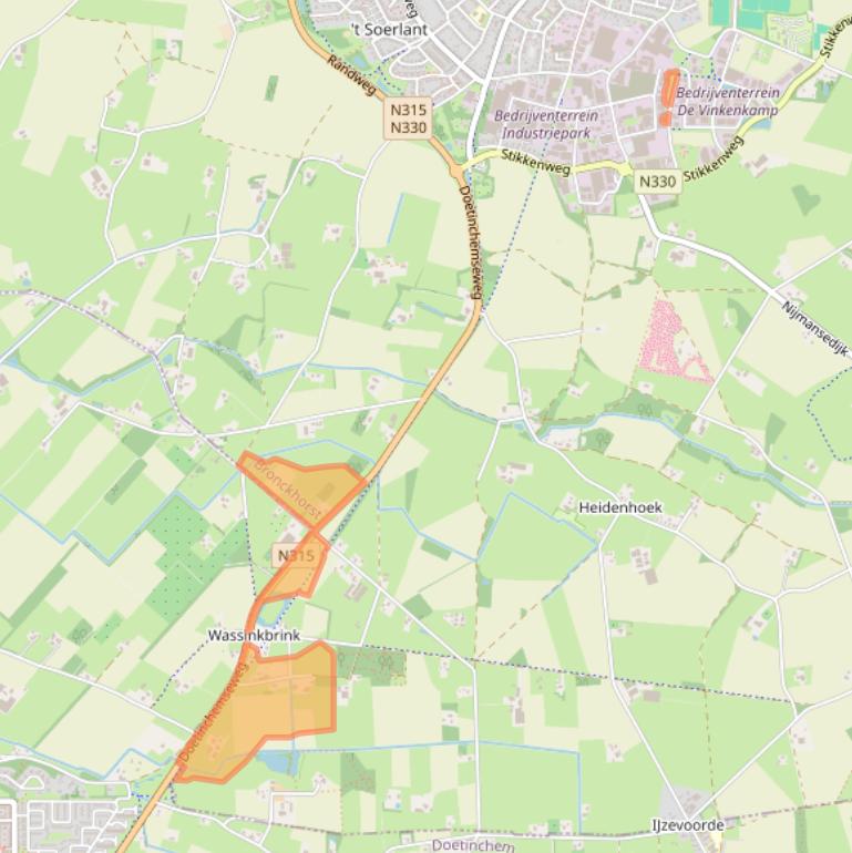 Kaart van postcodegebied 7021JW.