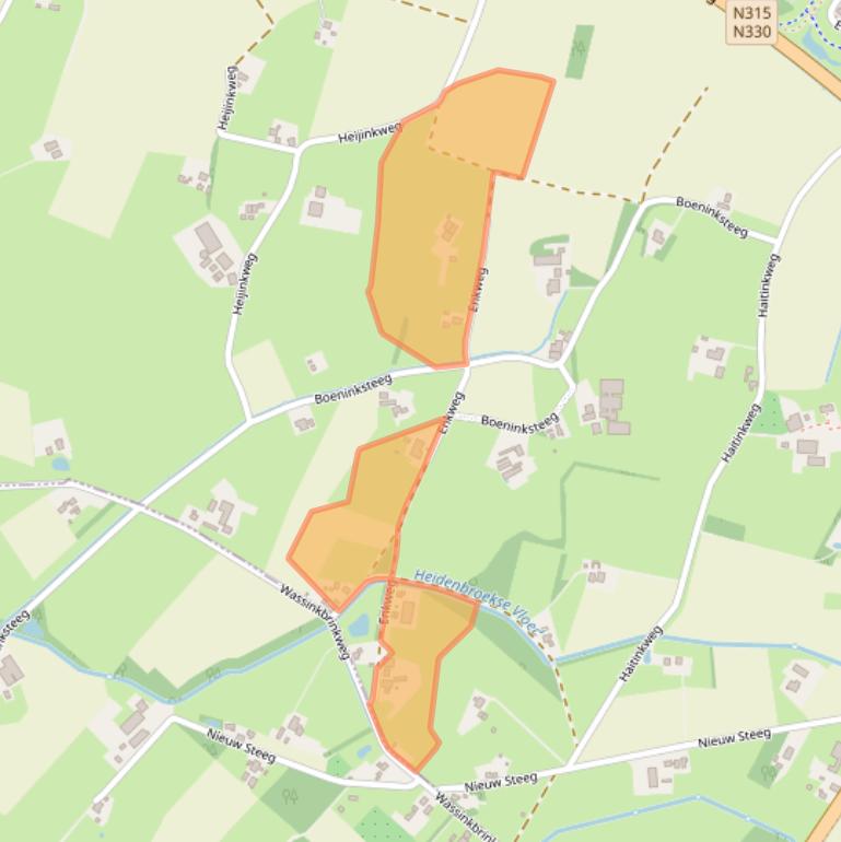 Kaart van postcodegebied 7021KD.