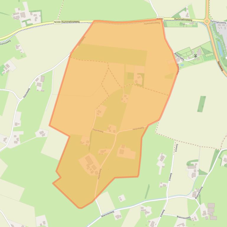 Kaart van postcodegebied 7021KE.