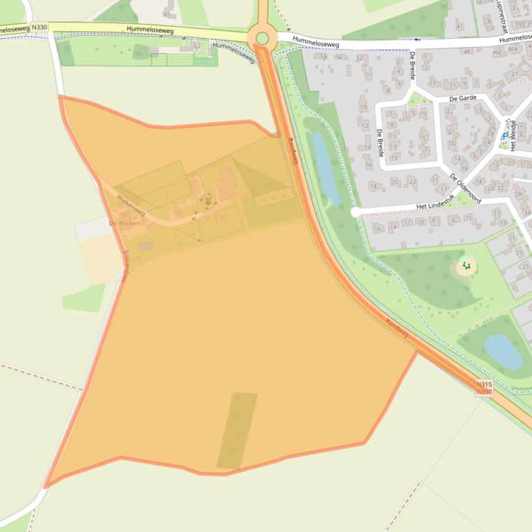 Kaart van postcodegebied 7021KG.