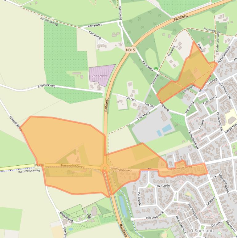 Kaart van postcodegebied 7021KH.