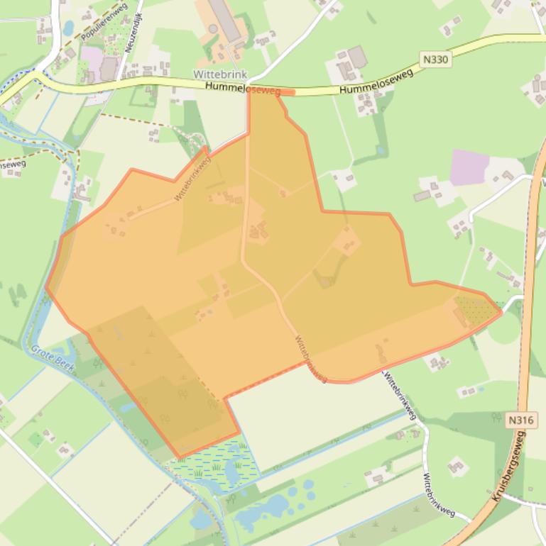 Kaart van postcodegebied 7021KL.