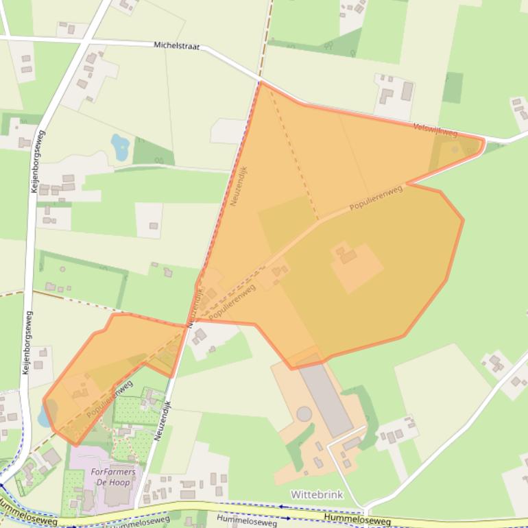 Kaart van postcodegebied 7021KS.