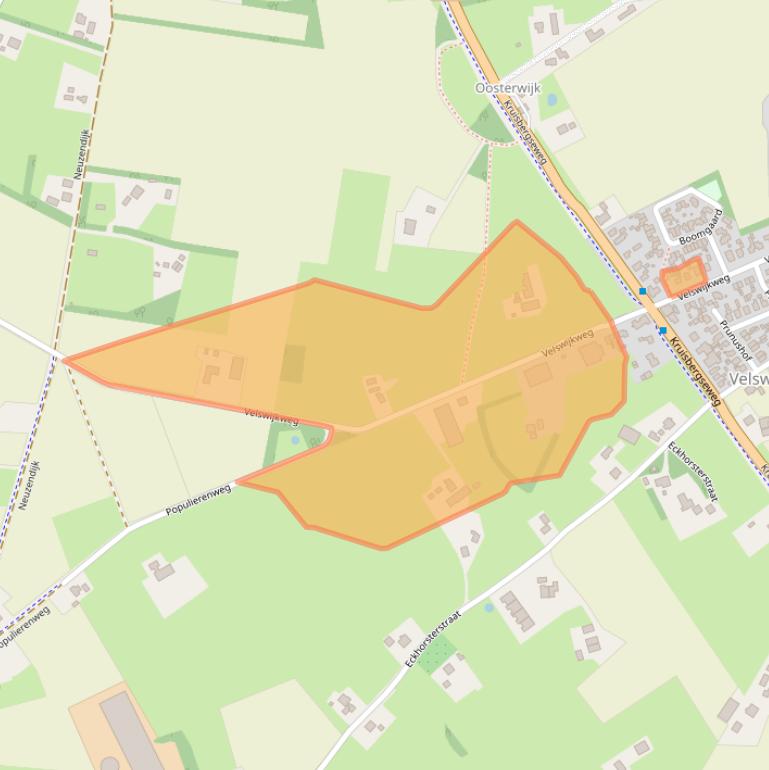 Kaart van postcodegebied 7021KT.