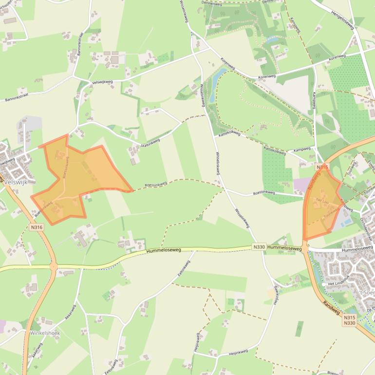 Kaart van postcodegebied 7021KX.