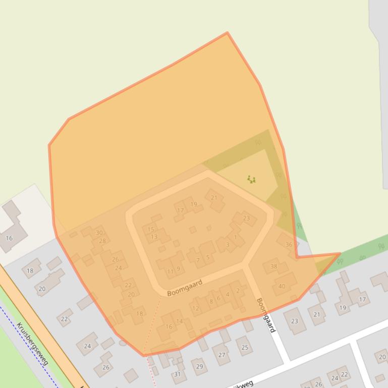 Kaart van postcodegebied 7021KZ.