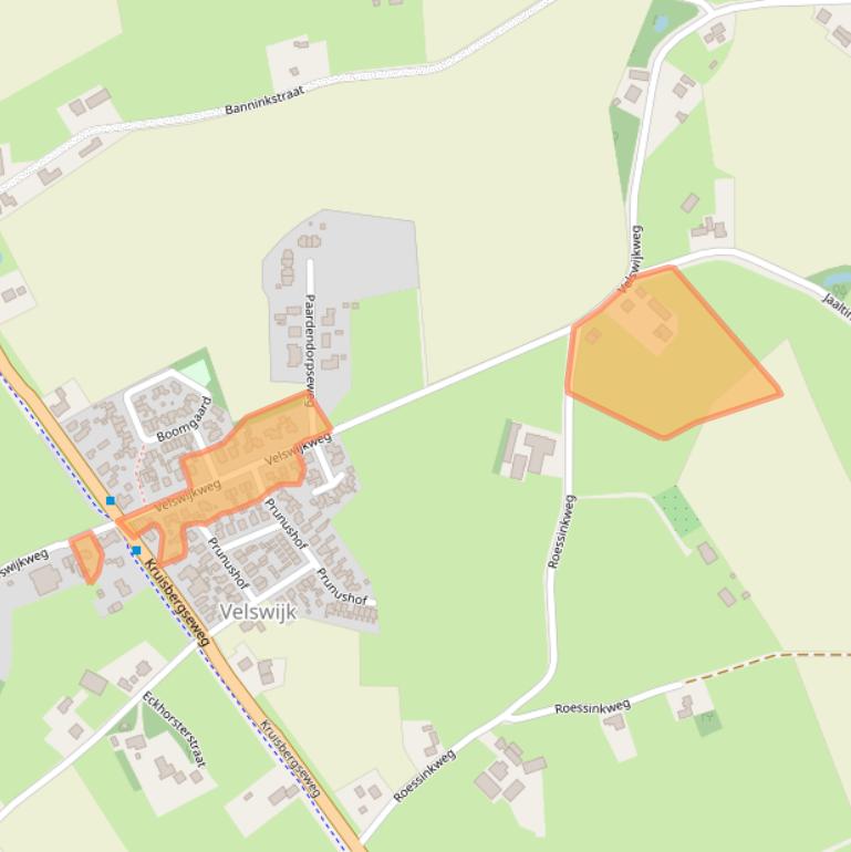 Kaart van postcodegebied 7021LA.