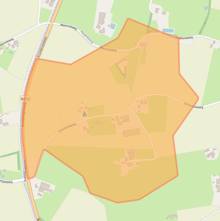 Kaart van postcodegebied 7021MA.