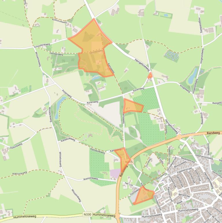 Kaart van postcodegebied 7021MG.