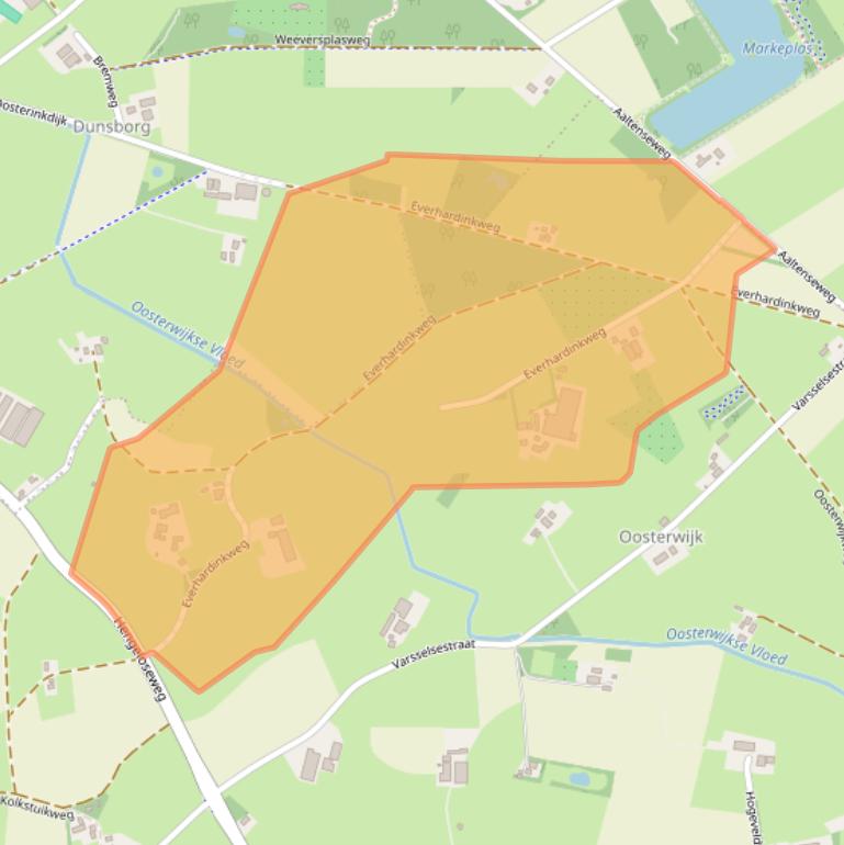 Kaart van postcodegebied 7021MP.