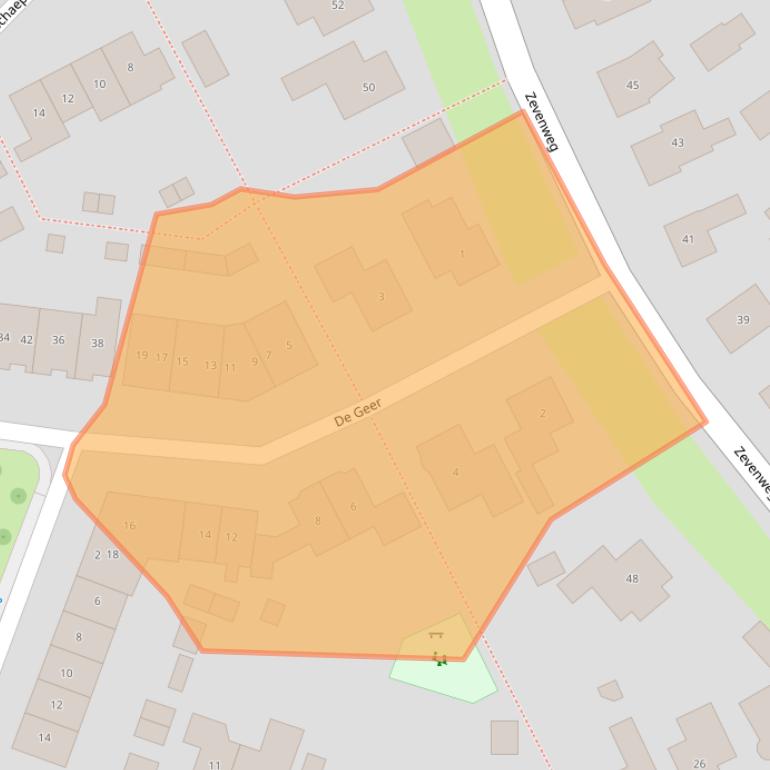 Kaart van postcodegebied 7021NR.