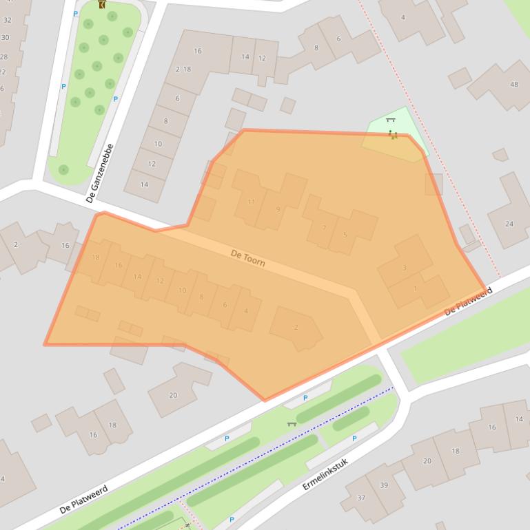 Kaart van postcodegebied 7021NS.