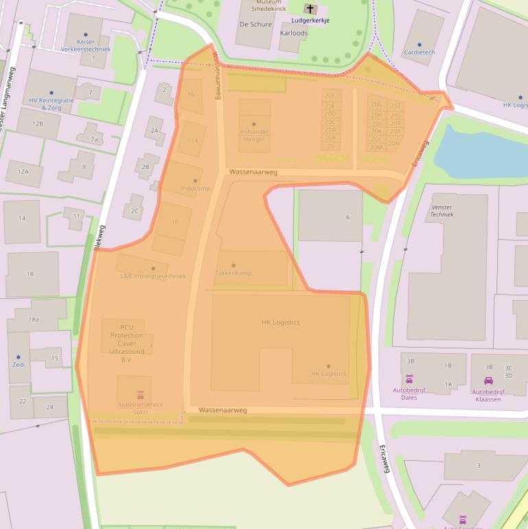 Kaart van postcodegebied 7021PA.