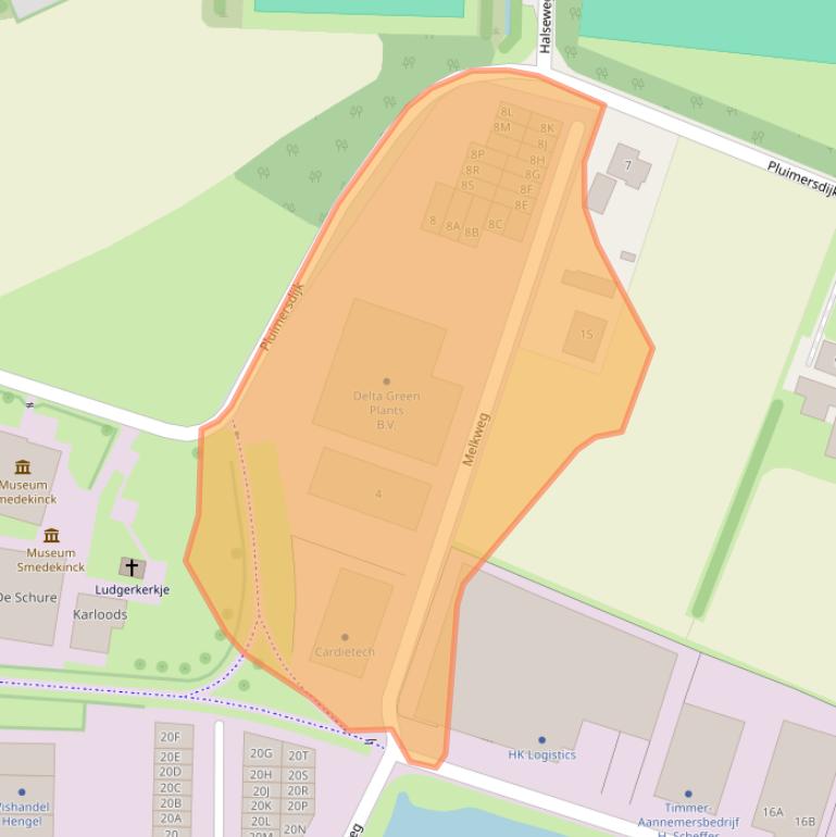 Kaart van postcodegebied 7021PD.