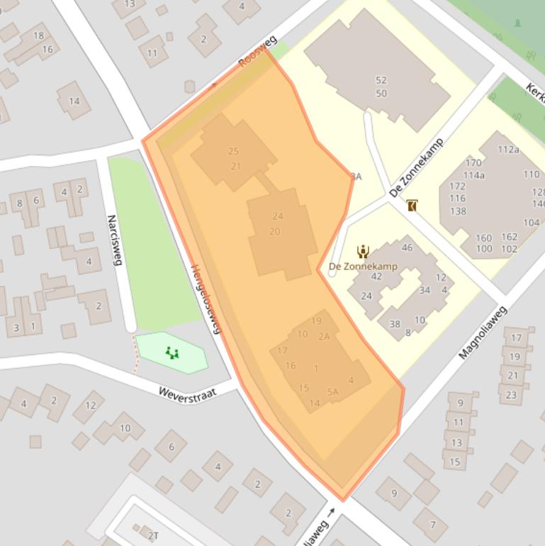 Kaart van postcodegebied 7021WP.