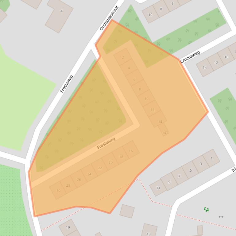 Kaart van postcodegebied 7021WT.